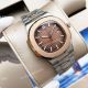 Swiss Quality Patek Philippe Nautilus 8215 Automatic Two Tone Rose Gold Black Dial (5)_th.jpg